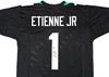 Jacksonville Jaguars Travis Etienne Autographed Black Jersey Beckett BAS Witness Stock #220898