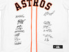 Houston Astros 2022 World Series Champion Autographed White Nike Jersey Size XL With 14 Signatures Including Jose Altuve & Yordan Alvarez Beckett BAS Witness Stock #220889