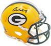 Christian Watson Autographed Green Bay Packers Yellow Speed Mini Helmet Beckett BAS Witness Stock #221142