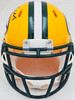 Christian Watson Autographed Green Bay Packers Yellow Speed Mini Helmet Beckett BAS Witness Stock #221142