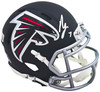 Bijan Robinson Autographed Atlanta Falcons Black Speed Mini Helmet Beckett BAS Witness Stock #221146
