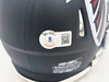 Bijan Robinson Autographed Atlanta Falcons Black Speed Mini Helmet Beckett BAS Witness Stock #221146