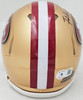 Frank Gore Autographed San Francisco 49ers Gold Speed Mini Helmet Beckett BAS Witness Stock #221166