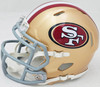 Frank Gore Autographed San Francisco 49ers Gold Speed Mini Helmet Beckett BAS Witness Stock #221166