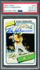 Rickey Henderson Autographed 1980 Topps Rookie Card #482 Oakland A's PSA 6 Auto Grade Gem Mint 10 PSA/DNA #76568953