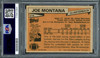 Joe Montana Autographed 1981 Topps Rookie Card #216 San Francisco 49ers PSA 4 Auto Grade Gem Mint 10 PSA/DNA #77941084