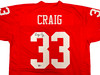 San Francisco 49ers Roger Craig Autographed Red Jersey Beckett BAS Witness Stock #221288