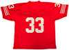 San Francisco 49ers Roger Craig Autographed Red Jersey Beckett BAS Witness Stock #221288