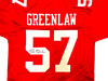 San Francisco 49ers Dre Greenlaw Autographed Red Jersey Beckett BAS Witness Stock #221287