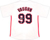 Charlie Sheen Autographed White Jersey Major League Ricky 'Wild Thing' Vaughn Beckett BAS Witness Stock #221303