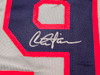 Charlie Sheen Autographed Gray Jersey Major League Ricky 'Wild Thing' Vaughn Beckett BAS Witness Stock #221306