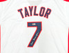 Tom Berenger Autographed White Jersey Major League Jake Taylor Beckett BAS Witness Stock #221302