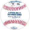 Marcus Semien Autographed Official 2023 World Series Logo MLB Baseball Texas Rangers Beckett BAS Witness Stock #221326