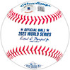 Josh Jung Autographed Official 2023 World Series Logo MLB Baseball Texas Rangers Beckett BAS Witness Stock #221328