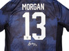 Team USA Alex Morgan Autographed Blue Nike Jersey Mens Size L Beckett BAS Witness Stock #221519