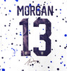 Team USA Alex Morgan Autographed White Nike Splash Jersey Womens Size L Beckett BAS Witness Stock #221521