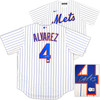 New York Mets Francisco Alvarez Autographed White Nike Jersey Size L Beckett BAS Witness Stock #221297