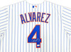 New York Mets Francisco Alvarez Autographed White Nike Jersey Size XL Beckett BAS Witness Stock #221298