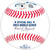 Josh Jung Autographed Official 2023 World Series Logo MLB Baseball Texas Rangers "23 WS Champs" Beckett BAS Witness Stock #221327