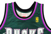 Milwaukee Bucks Ray Allen Autographed Green Authentic Mitchell & Ness 1996-97 Ray Allen HWC Swingman Jersey Size L Beckett BAS Witness Stock #221291