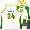 Seattle Sonics Ray Allen Autographed White Authentic Mitchell & Ness 2006-07 Ray Allen HWC Swingman Jersey Size XXL Beckett BAS Witness Stock #221296