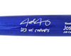 Josh Jung Autographed Blue/White Marucci Player Model Bat Texas Rangers "23 WS Champs" Beckett BAS Witness Stock #221362