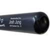 Josh Jung Autographed Navy/Grey Marucci Player Model Bat Texas Rangers "23 WS Champs" Beckett BAS Witness Stock #221363