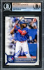 Vladimir Guerrero Jr. Autographed 2022 Bowman Card #54 Toronto Blue Jays (Light) Beckett BAS Stock #221564