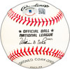 Don Drysdale Autographed Official NL Baseball Los Angeles Dodgers Beckett BAS #BK44401
