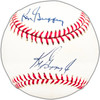 Ken Griffey Jr. & Sr. Autographed Official AL Baseball Seattle Mariners Vintage Signature Beckett BAS #AC94138