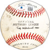 Hank Aaron & Eddie Mathews Autographed Official Rawlings Southern League Baseball Milwaukee Braves Vintage Signature Beckett BAS #AC94126