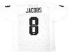 Las Vegas Raiders Josh Jacobs Autographed White Jersey Beckett BAS Witness Stock #222008