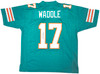 Miami Dolphins Jaylen Waddle Autographed Teal Jersey JSA Stock #222014