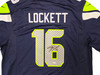 Seattle Seahawks Tyler Lockett Autographed Blue Nike On Field Jersey Size XL MCS Holo Stock #222043