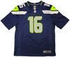 Seattle Seahawks Tyler Lockett Autographed Blue Nike On Field Jersey Size XL MCS Holo Stock #222043