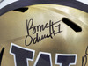 Rome Odunze Autographed Washington Huskies Gold Full Size Speed Replica Helmet "Go Dawgs" MCS Holo Stock #221525