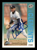 Pat Clements Autographed 1992 Fleer Card #602 San Diego Padres SKU #222200