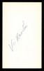 Vic Raschi Autographed 3x5 Index Card New York Yankees SKU #222506