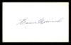 Heinie Manush Autographed 3x5 Index Card Washington Senators SKU #222504