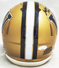 Jalen McMillan Autographed Washington Huskies Gold Speed Mini Helmet MCS Holo Stock #222064