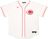 Cincinnati Reds Elly De La Cruz Autographed White Nike Jersey Size XL Beckett BAS Witness Stock #222818