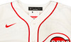 Cincinnati Reds Matt McLain Autographed White Nike Jersey Size L Beckett BAS Witness Stock #222822