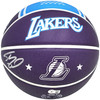 Shaquille Shaq O'Neal Autographed Purple City Edition Basketball Los Angeles Lakers Beckett BAS Witness Stock #222786