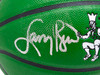 Larry Bird Autographed Green City Edition Auerbach Smoke Logo Basketball Boston Celtics Beckett BAS Witness Stock #222787