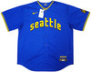 Seattle Mariners Julio Rodriguez Autographed Blue Nike City Connect Jersey Size XL Fanatics and MLB Holo Stock #222807