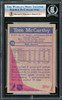 Tom McCarthy Autographed 1984 Topps Card #78 Minnesota North Stars Beckett BAS #16340842