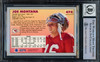 Joe Montana Autographed 1992 Fleer Card #475 San Francisco 49ers Auto Grade Gem Mint 10 Beckett BAS #16170675