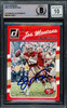 Joe Montana Autographed 2016 Donruss Card #262 San Francisco 49ers Auto Grade Gem Mint 10 Beckett BAS #16171071