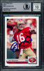 Joe Montana Autographed 1992 Upper Deck Card #G36 San Francisco 49ers Auto Grade Gem Mint 10 Beckett BAS #16170745