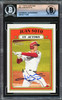 Juan Soto Autographed 2021 Topps Heritage Card #36 New York Yankees Beckett BAS #16177839